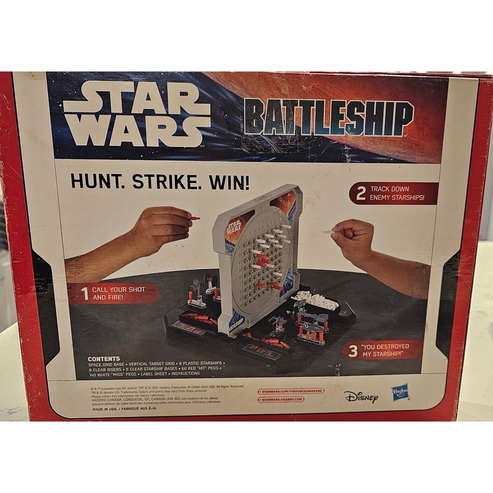 Disney STAR WARS - BATTLESHIP BOARD GAME - 2014 HASBRO